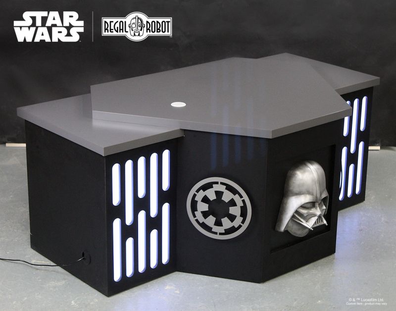 Regal Robot Custom-Builds Imperial-Themed Desk for a Star Wars Fan