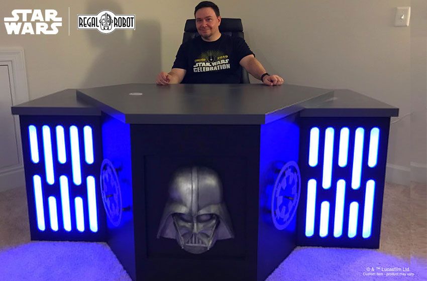 Regal Robot Custom Builds Imperial Themed Desk For Star Wars Fan Regal Robot Custom Builds Imperial