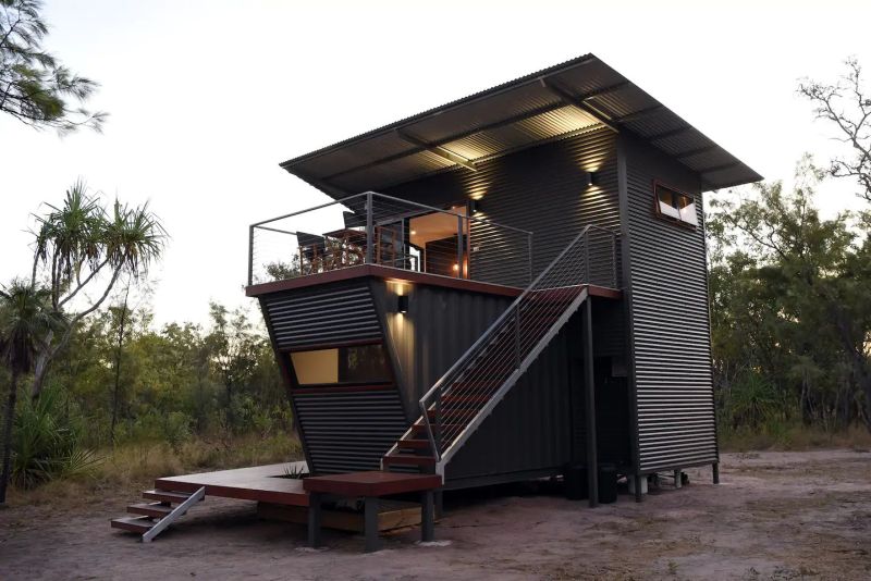 This Rental Cabin in Hideaway Litchfield, Australia is Made out of Shipping Containers 