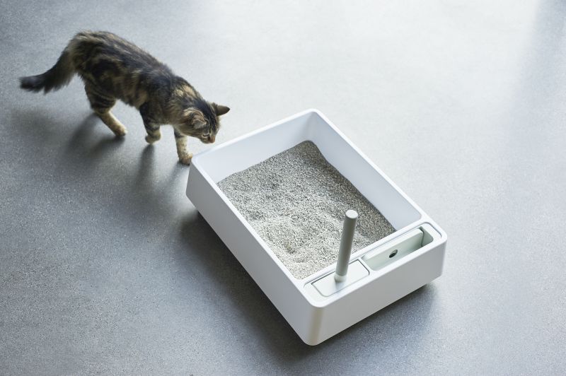 Cove by Tuft + Paw: Cat Litter Box with Integrated Scoop, Dustpan and Handbrush