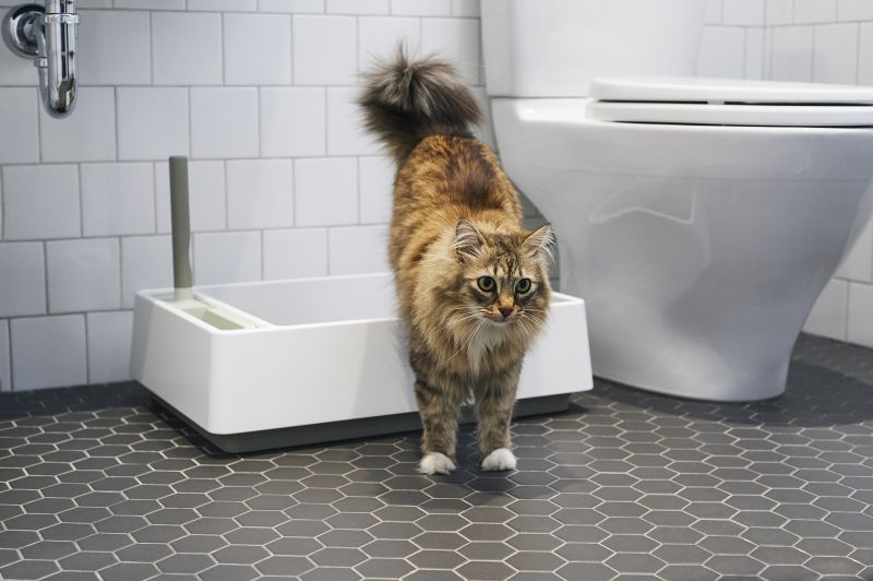 Cove by Tuft + Paw: Cat Litter Box with Integrated Scoop, Dustpan and Handbrush