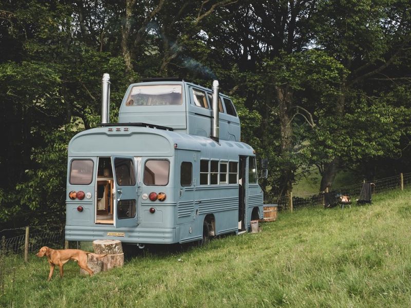 Hinterlandes Converted Bus Home in Cumbria, UK can be Rented for $160