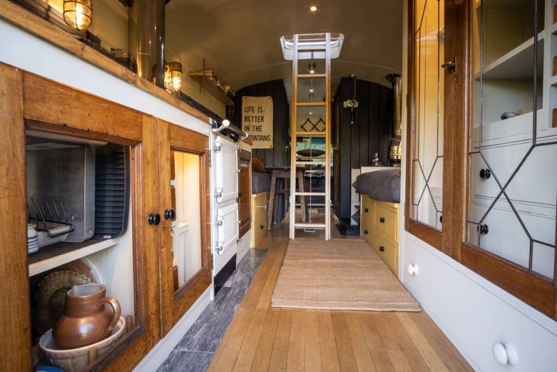 Hinterlandes Converted Bus Home in Cumbria, UK can be Rented for $160
